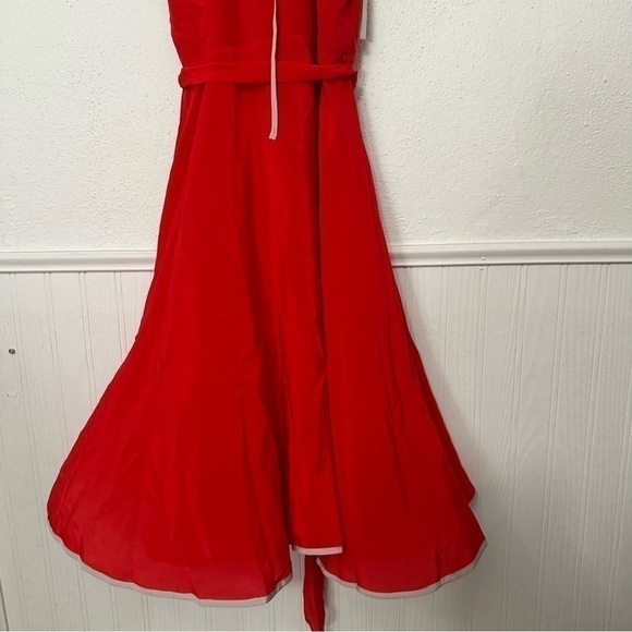 Anthropologie girls from savoy mitsy ruffled halter mini dress 100% Silk - Picture 7 of 9